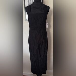 Old Navy Black Midi Sheath Dress Size Small
